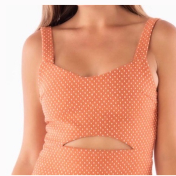 NEW First Monday Cutout Polka Dot Dress L - Picture 2 of 7